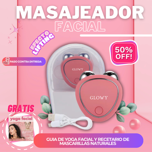 Lifting Facial Sin Cirugía – Masajeador Divinelif™ + Guía De Yoga  & Recetario De Mascarillas Naturales